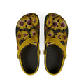 Zuecos de Goma EVA Margaritas Amarillas - Zapatos sin Cordones para Jardín con Flores