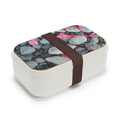 Pink Petals on Pebbles Bento Lunch Box | Floral Stone Photo