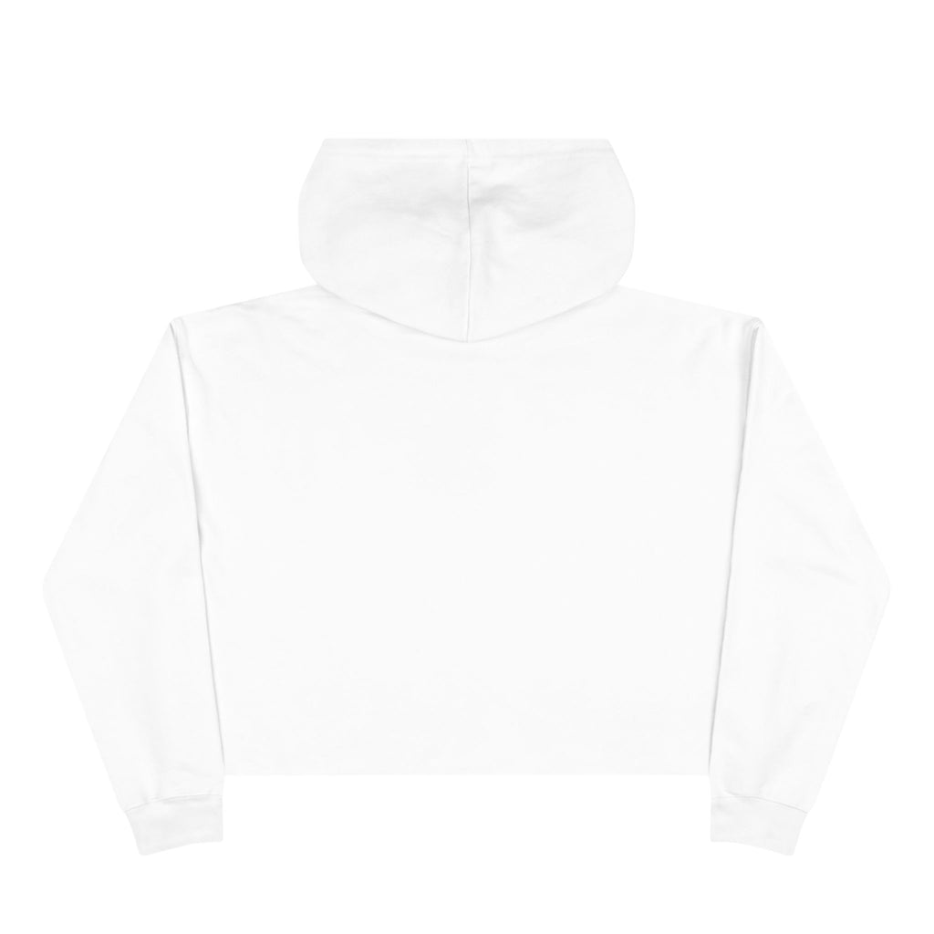 Sudadera corta con capucha y emblema de rosa "Destruye el patriarcado" | Estampado ecológico de plantas