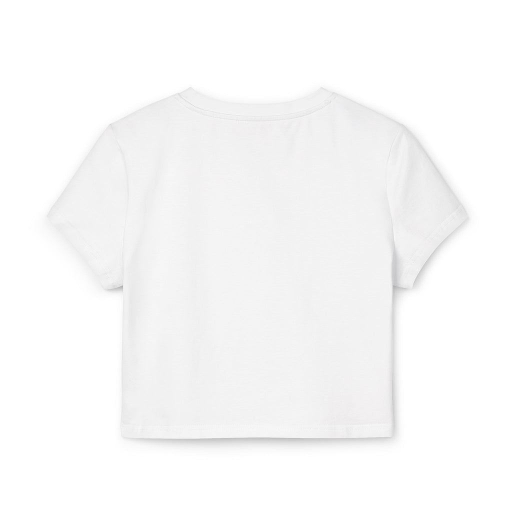 Eco Floral Recycle Tee — "Reduce, Reuse, Recycle" Women's Baby Crop Top