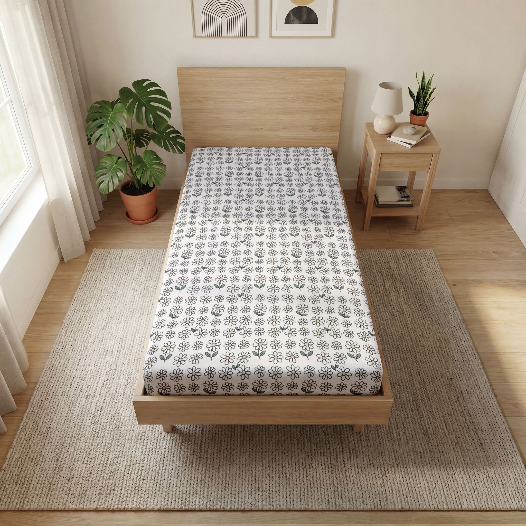 Twin Daisy Fitted Sheet