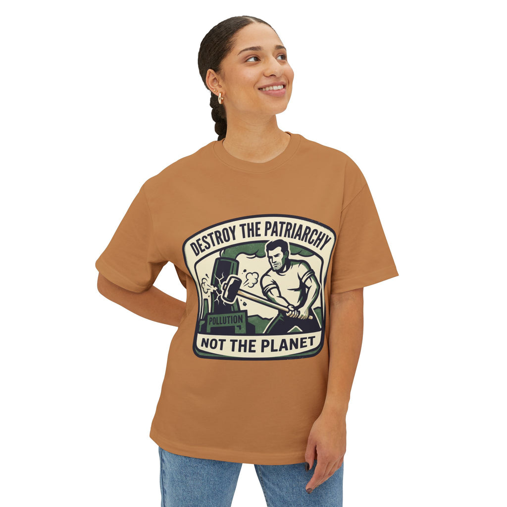Camiseta "Destruye el Patriarcado, no el Planeta" | Camiseta Feminista Ambiental