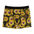 Bóxer tipo calzoncillo con estampado floral de margaritas amarillas | Estampado completo