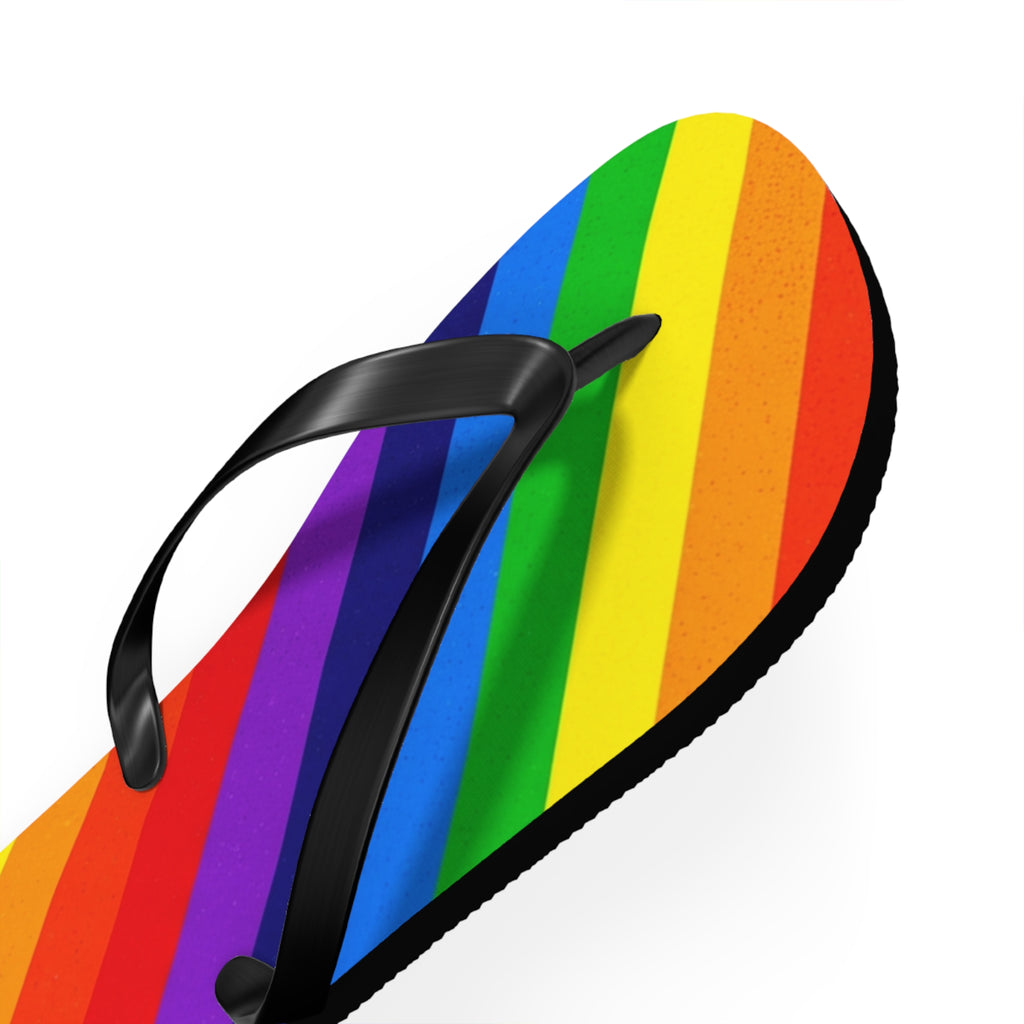 Rainbow Pride Flip Flops