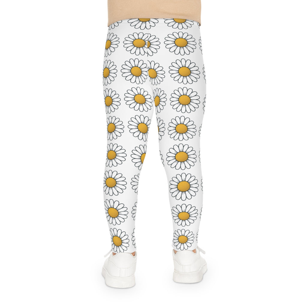 Leggings Daisy para Niños — Leggings Estampados Florales Blancos