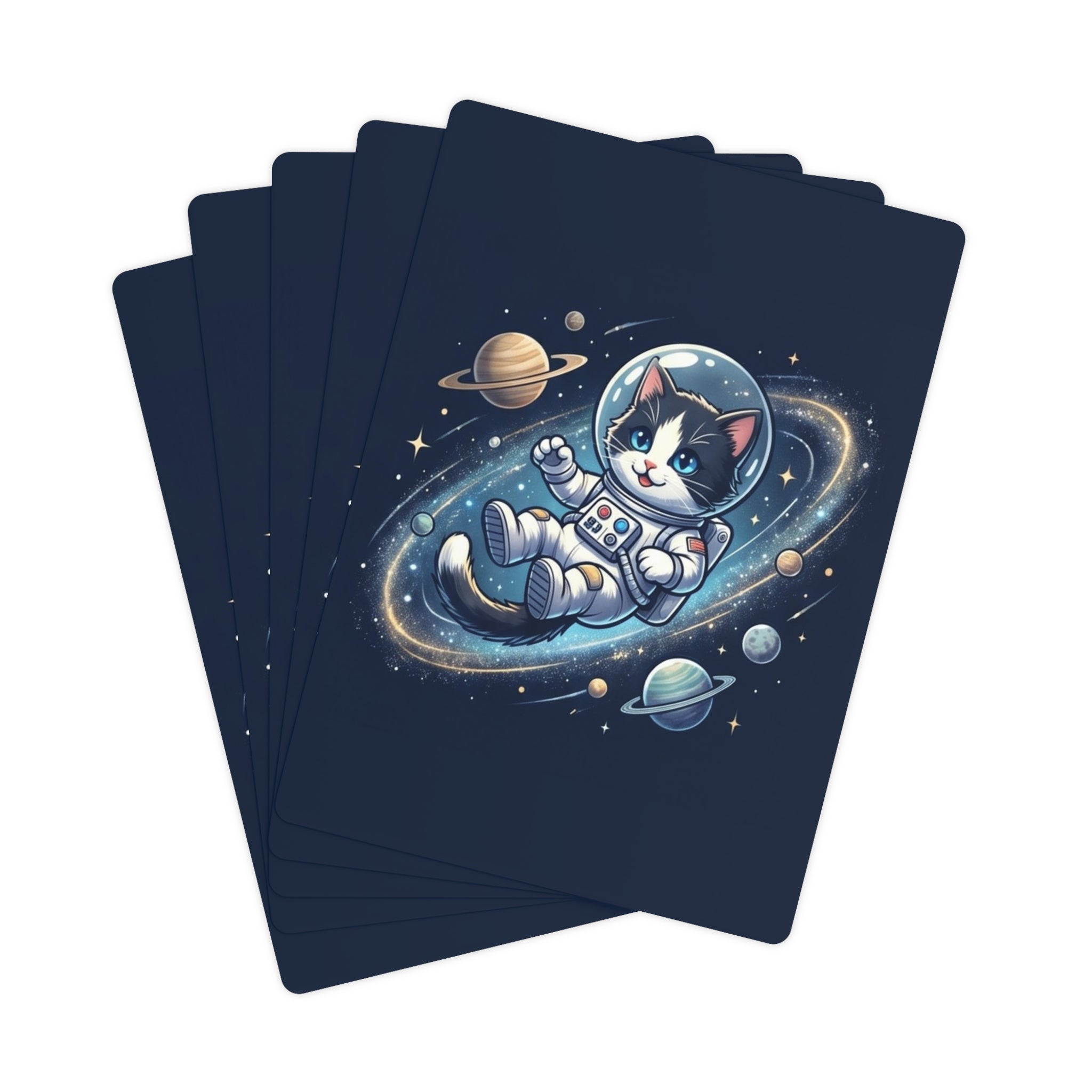 Space Cat Playing Cards