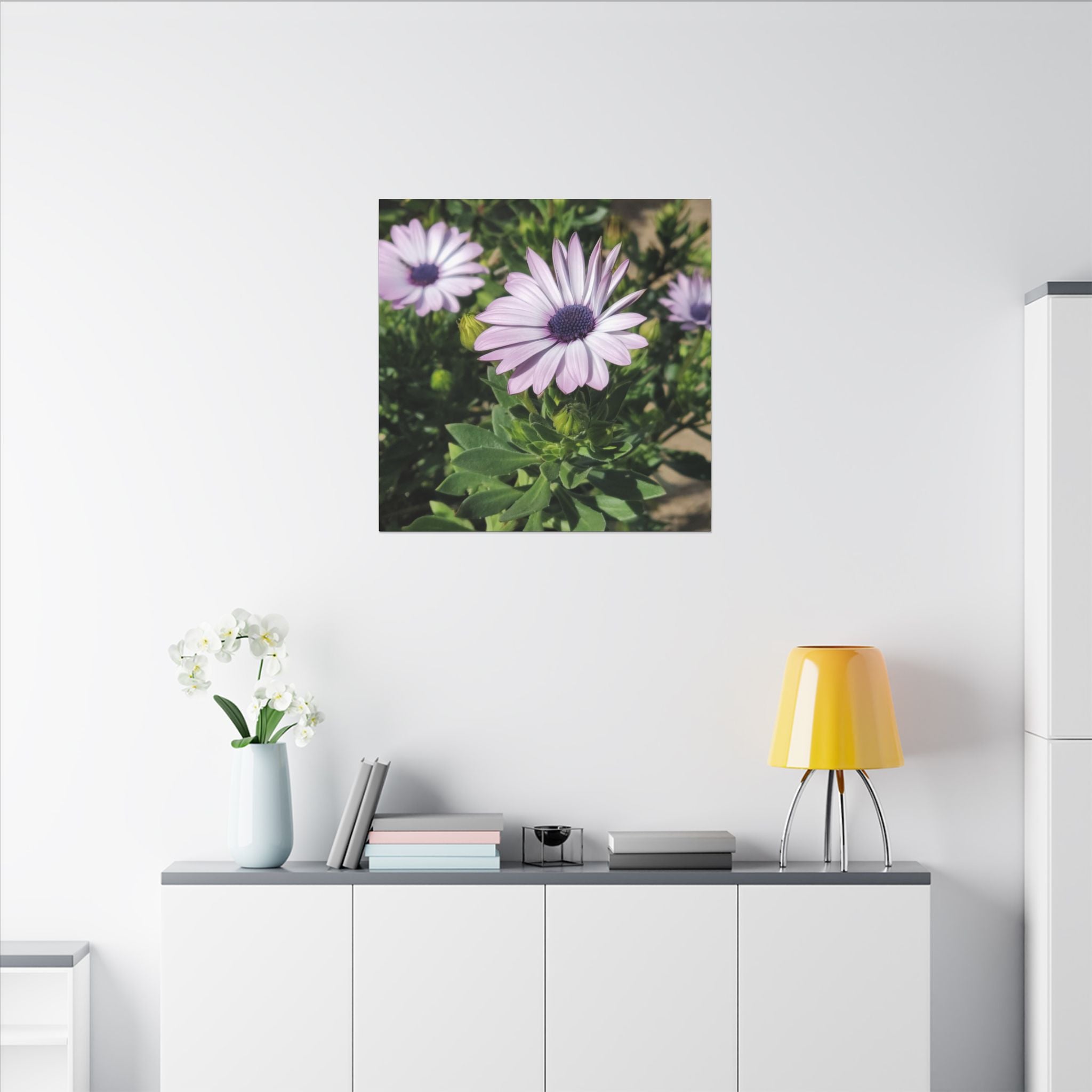 Unframed Purple Daisy Floral Canvas Print