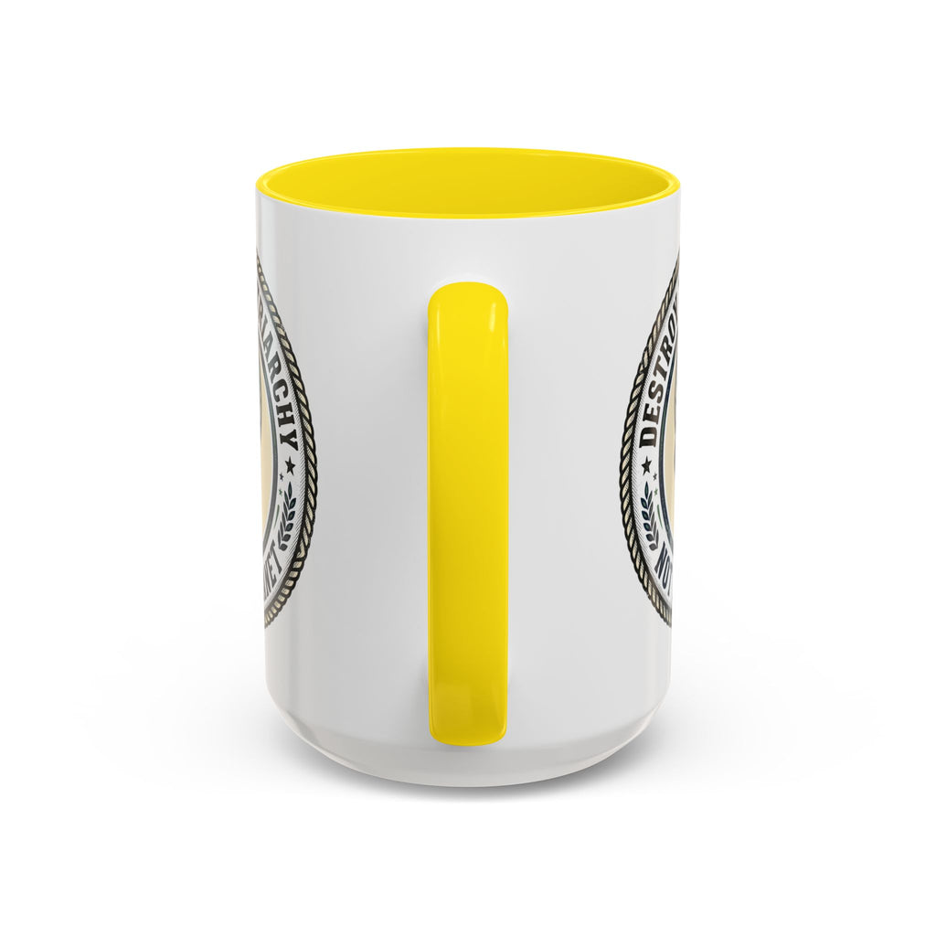 Destroy the Patriarchy Not the Planet Coffee Mug – Feminist Eco Justice Accent Mug (11/15oz)