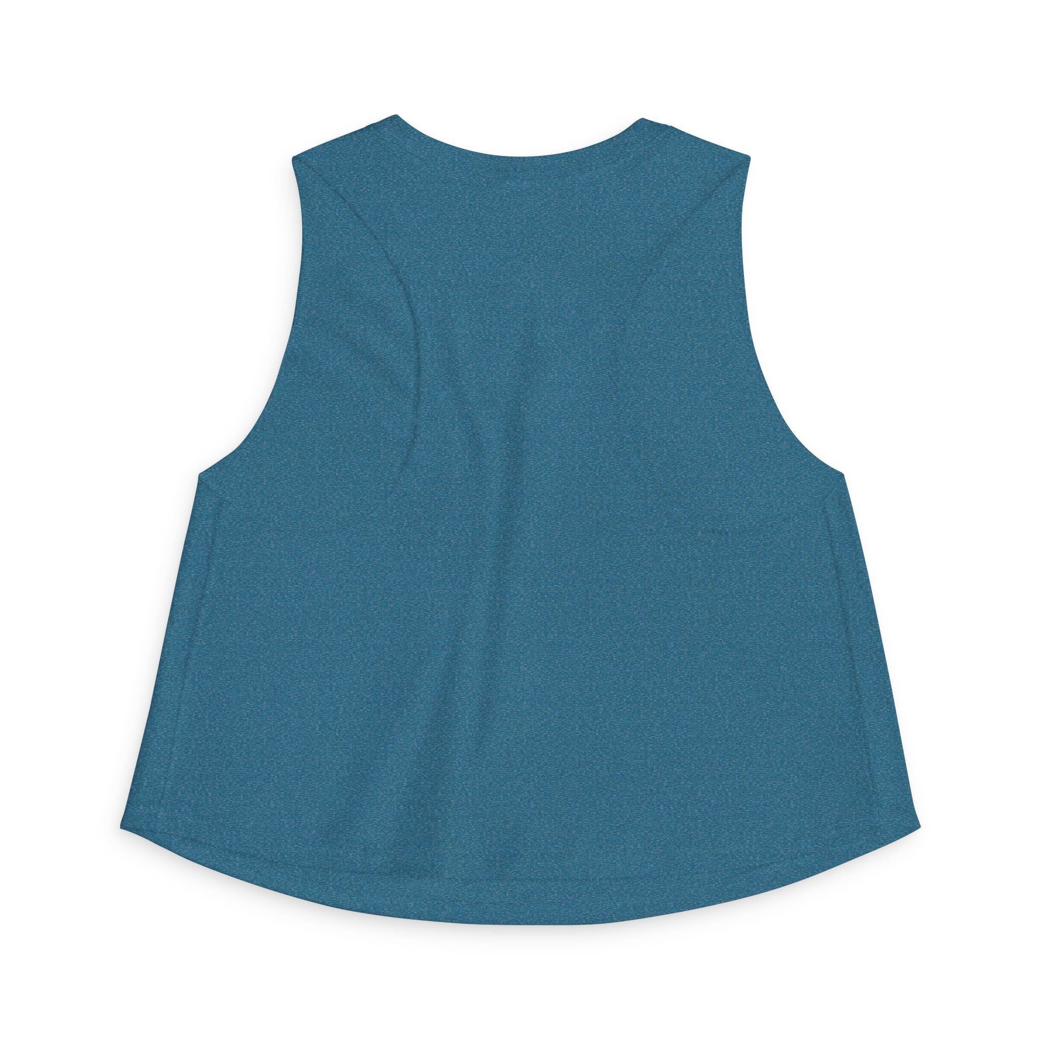 Top Corto Floral Ecológico — Camiseta Corta sin Mangas de Mujer "Reduce, Reutiliza, Recicla"