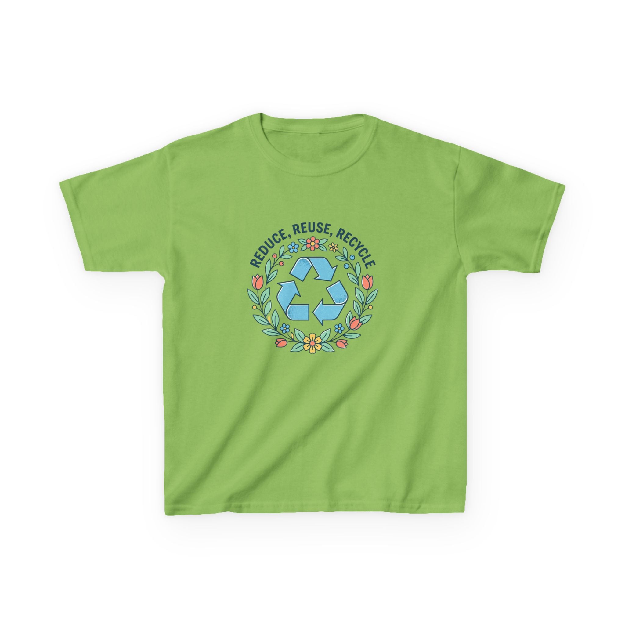 Kids "Reduce Reuse Recycle" Floral T-Shirt