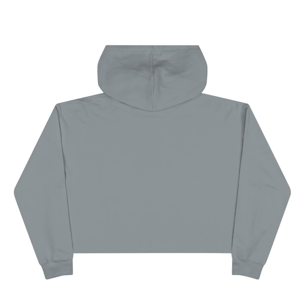 Sudadera corta con capucha y emblema de rosa "Destruye el patriarcado" | Estampado ecológico de plantas