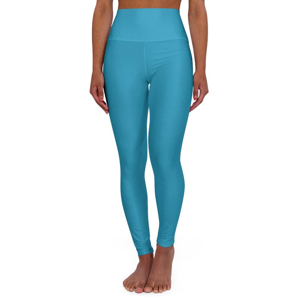 Revolutionary Blue High-Waisted Leggings (XS-2XL)