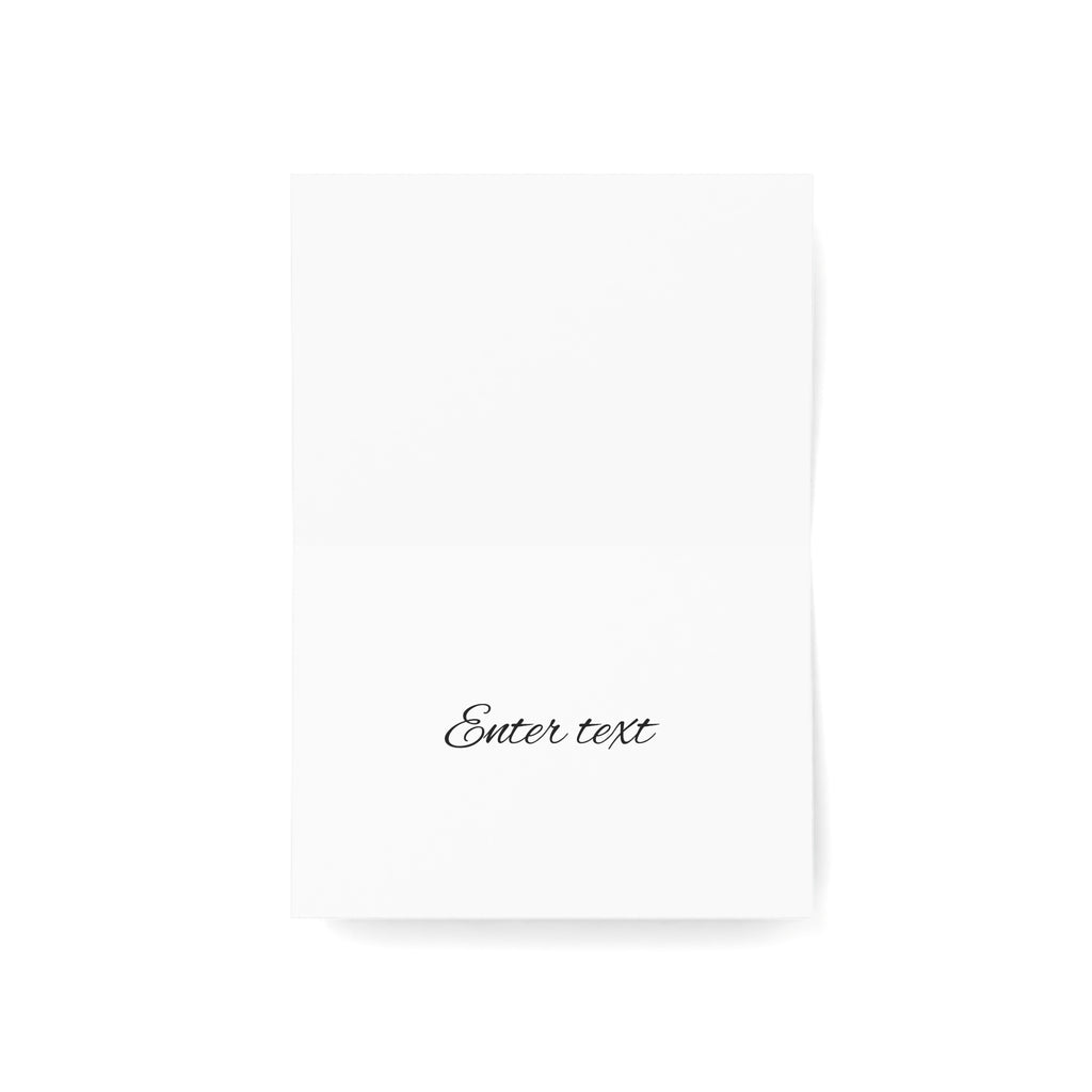Personalizable Floral Collage Greeting Cards — Pack of 1 or 10 (Calla Lilly & Daisy Design)
