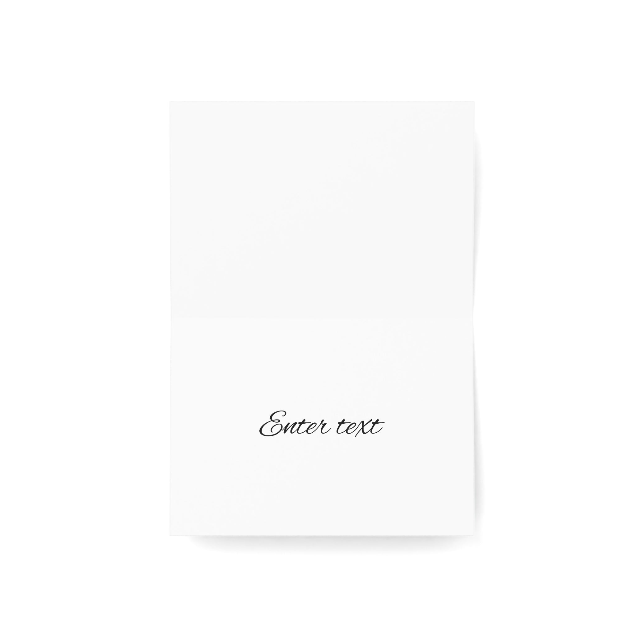 Personalizable Floral Collage Greeting Cards — Pack of 1 or 10 (Calla Lilly & Daisy Design)