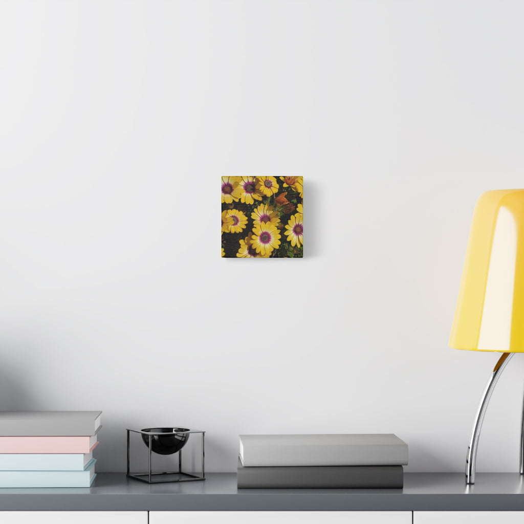 Yellow Daisy Floral Canvas Wall Art