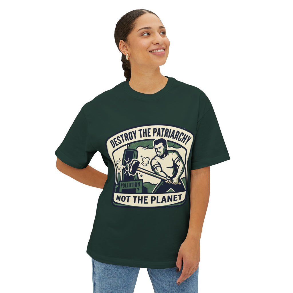 Camiseta "Destruye el Patriarcado, no el Planeta" | Camiseta Feminista Ambiental