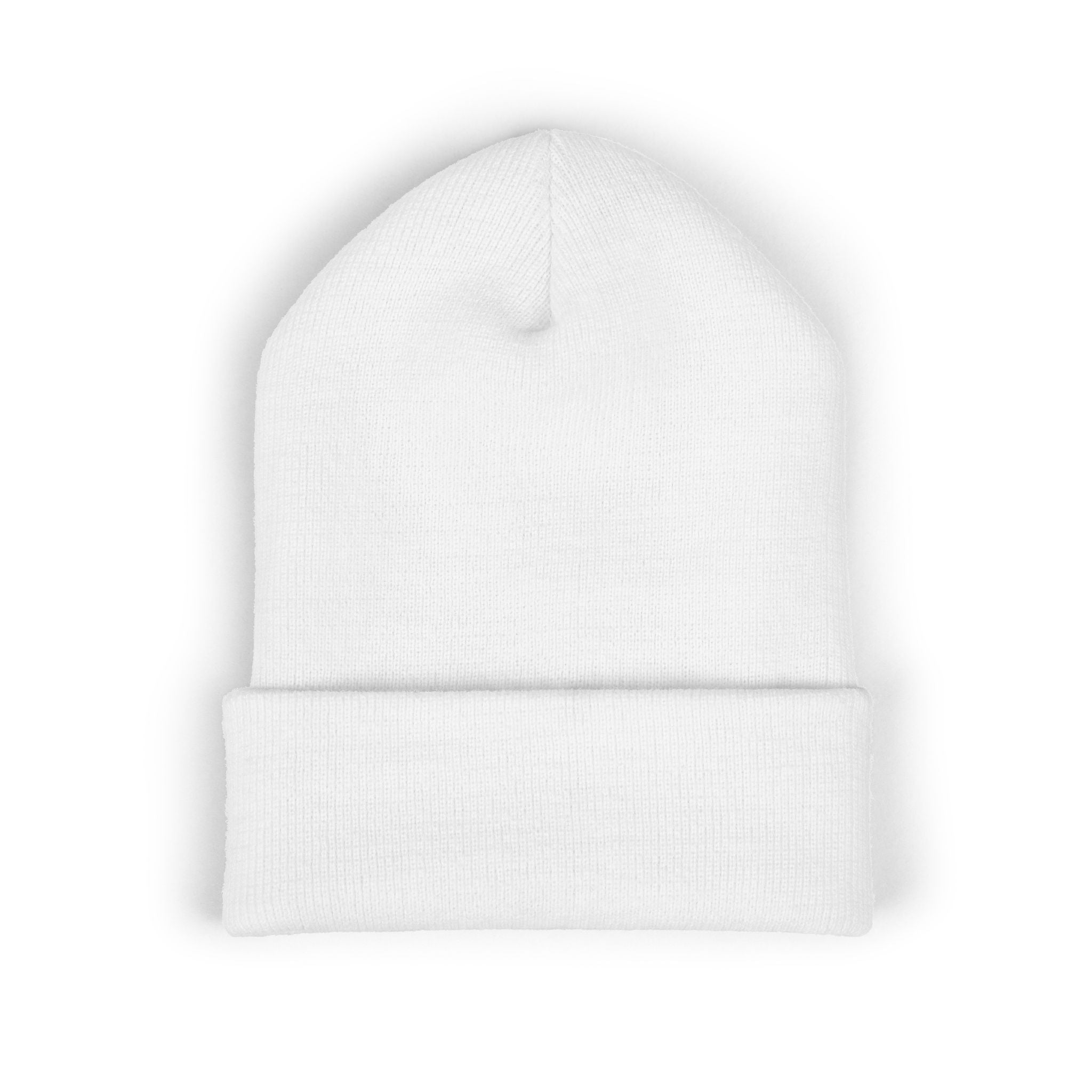 Gorro con puño y símbolo de reciclaje bordado