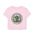 Destroy the Patriarchy Crop Tee — “Not the Planet” Eco Feminist Shirt