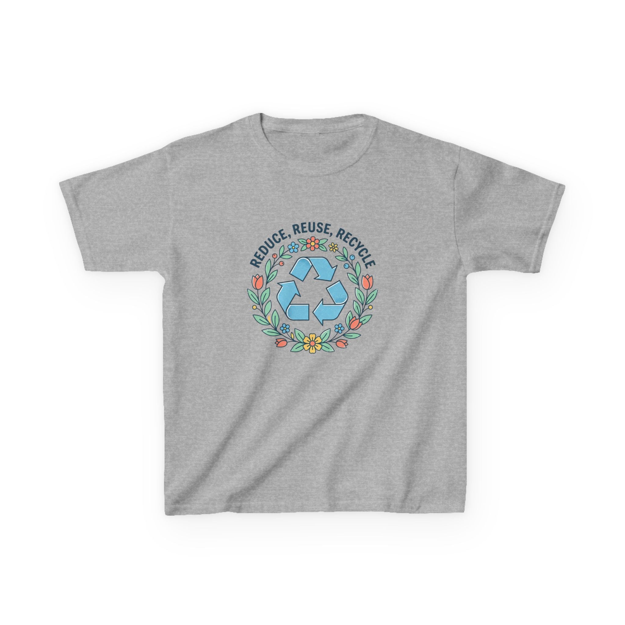 Kids "Reduce Reuse Recycle" Floral T-Shirt