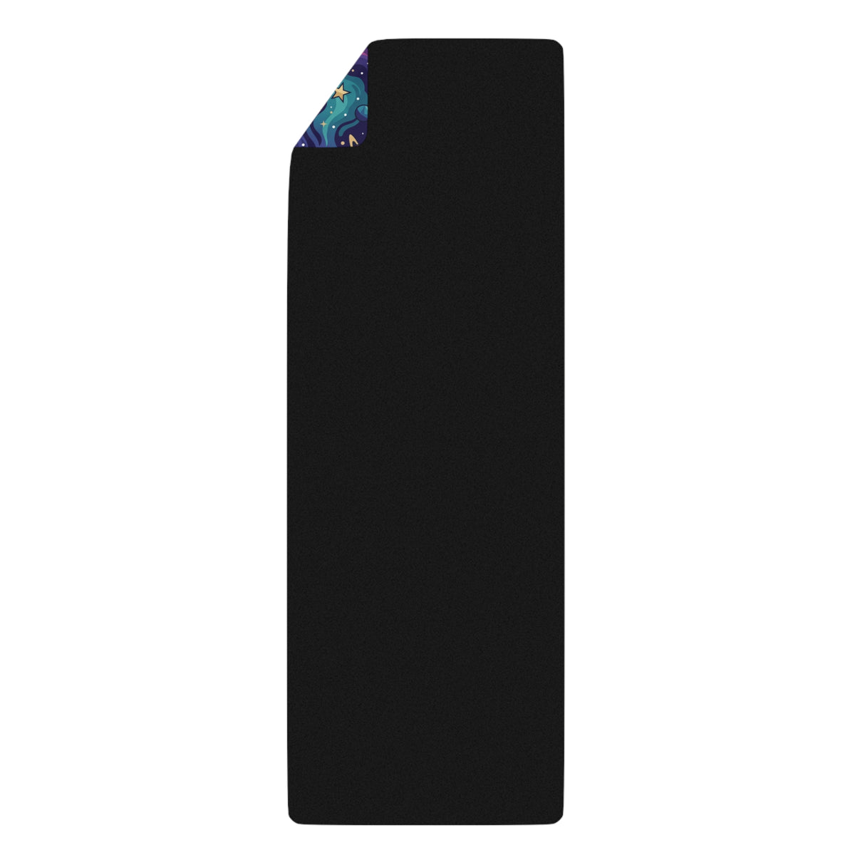 Galaxy Flow Rubber Yoga Mat — Starry Space Pattern for Meditation & Pilates