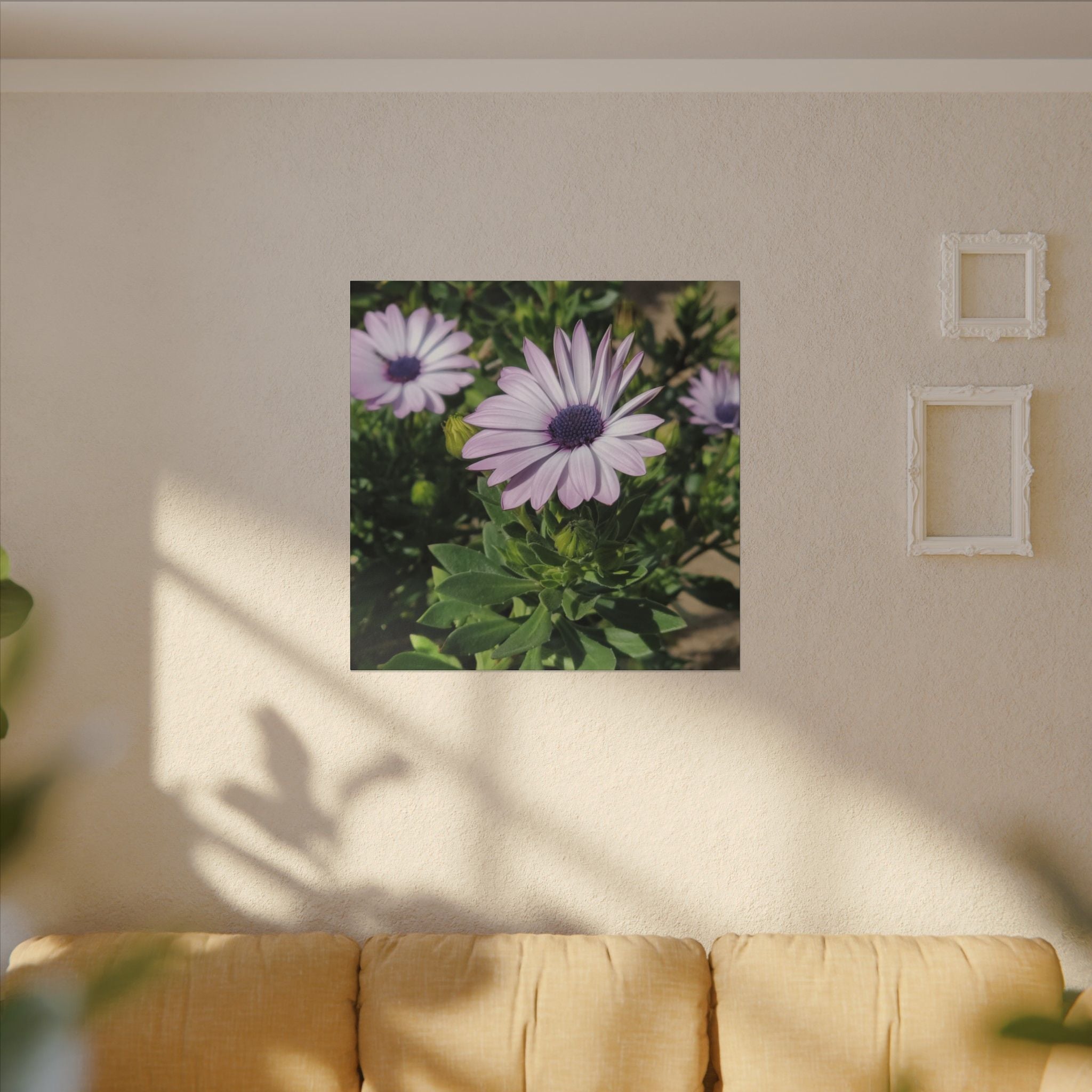 Unframed Purple Daisy Floral Canvas Print