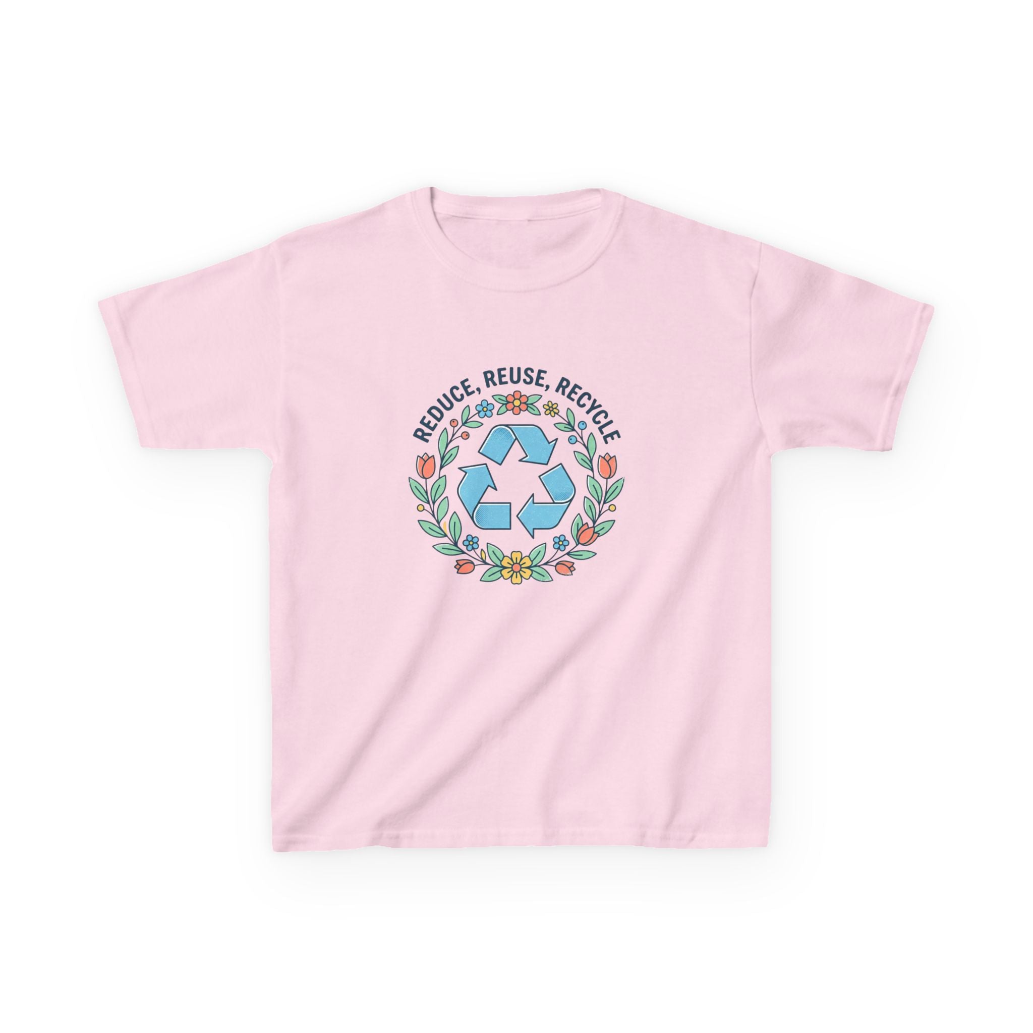 Kids "Reduce Reuse Recycle" Floral T-Shirt