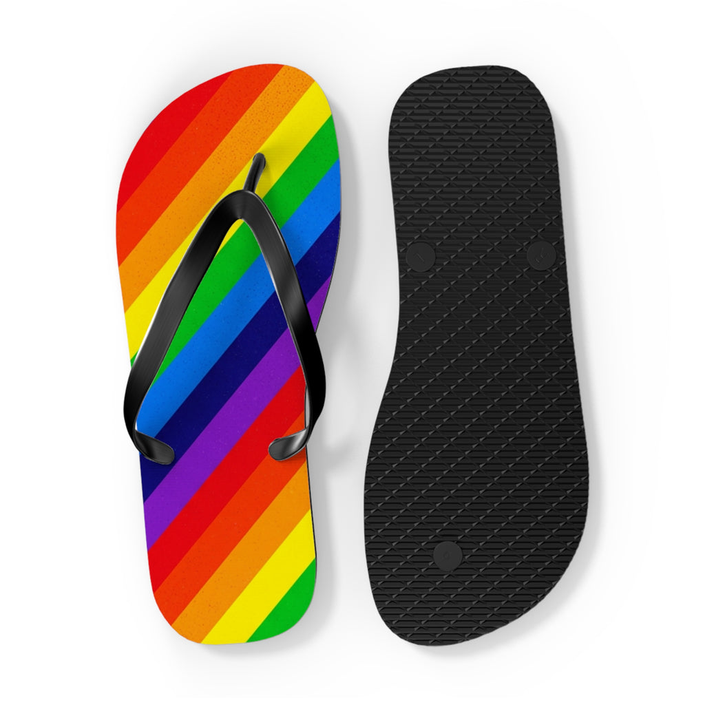 Rainbow Pride Flip Flops