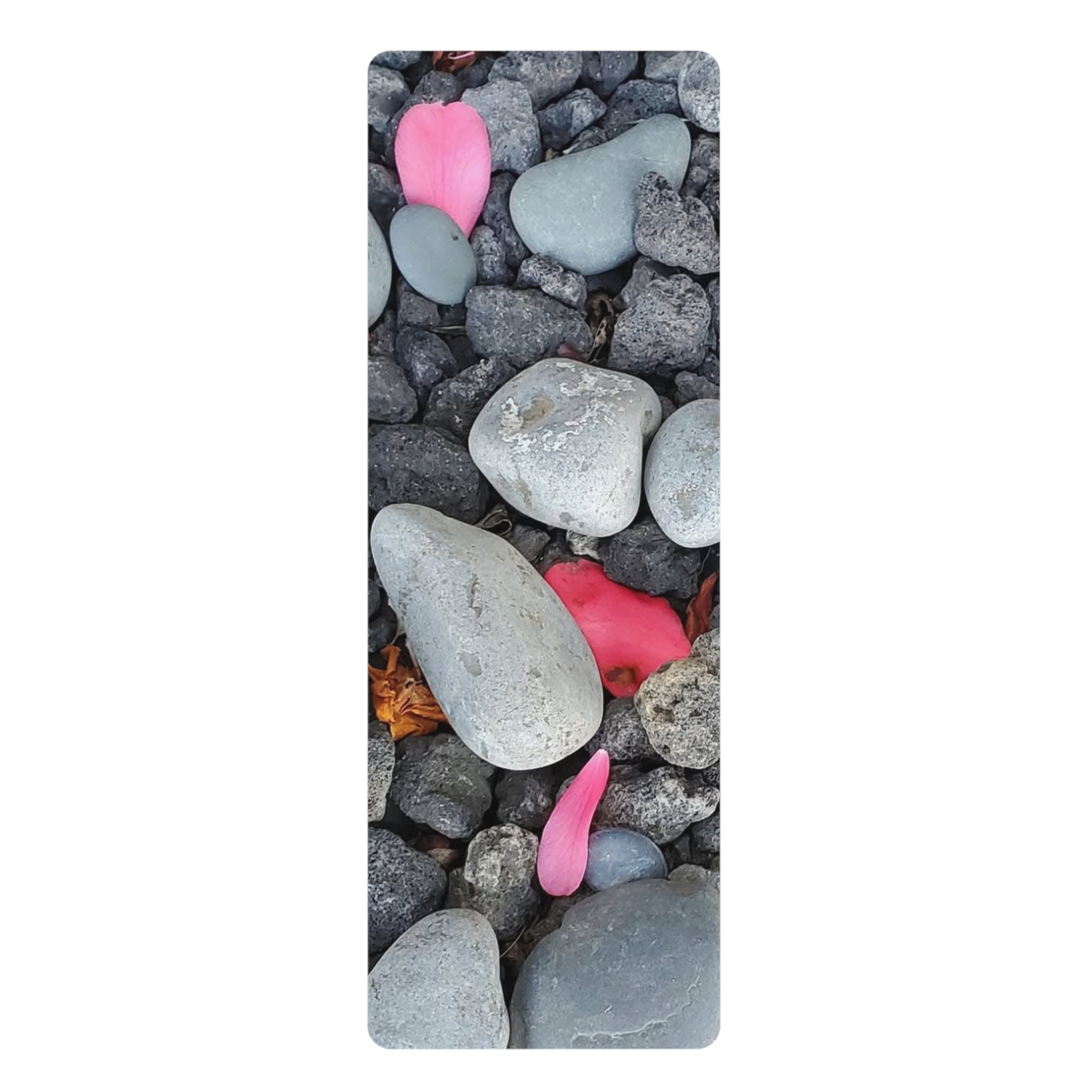 Rose Petal Pattern Rubber Yoga Mat | Floral Design