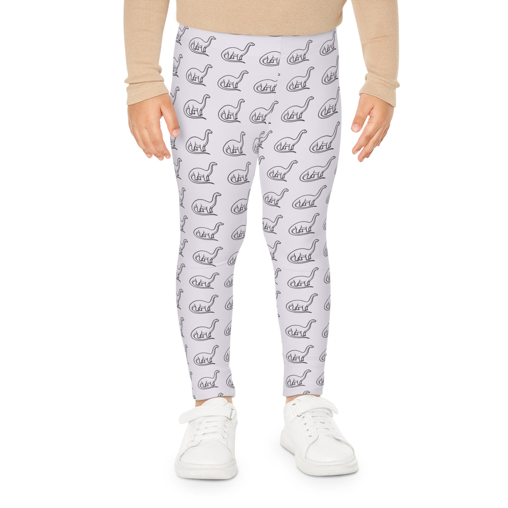 Leggings estampados de dinosaurios para niños — Bonito patrón de dinosaurios en toda la prenda