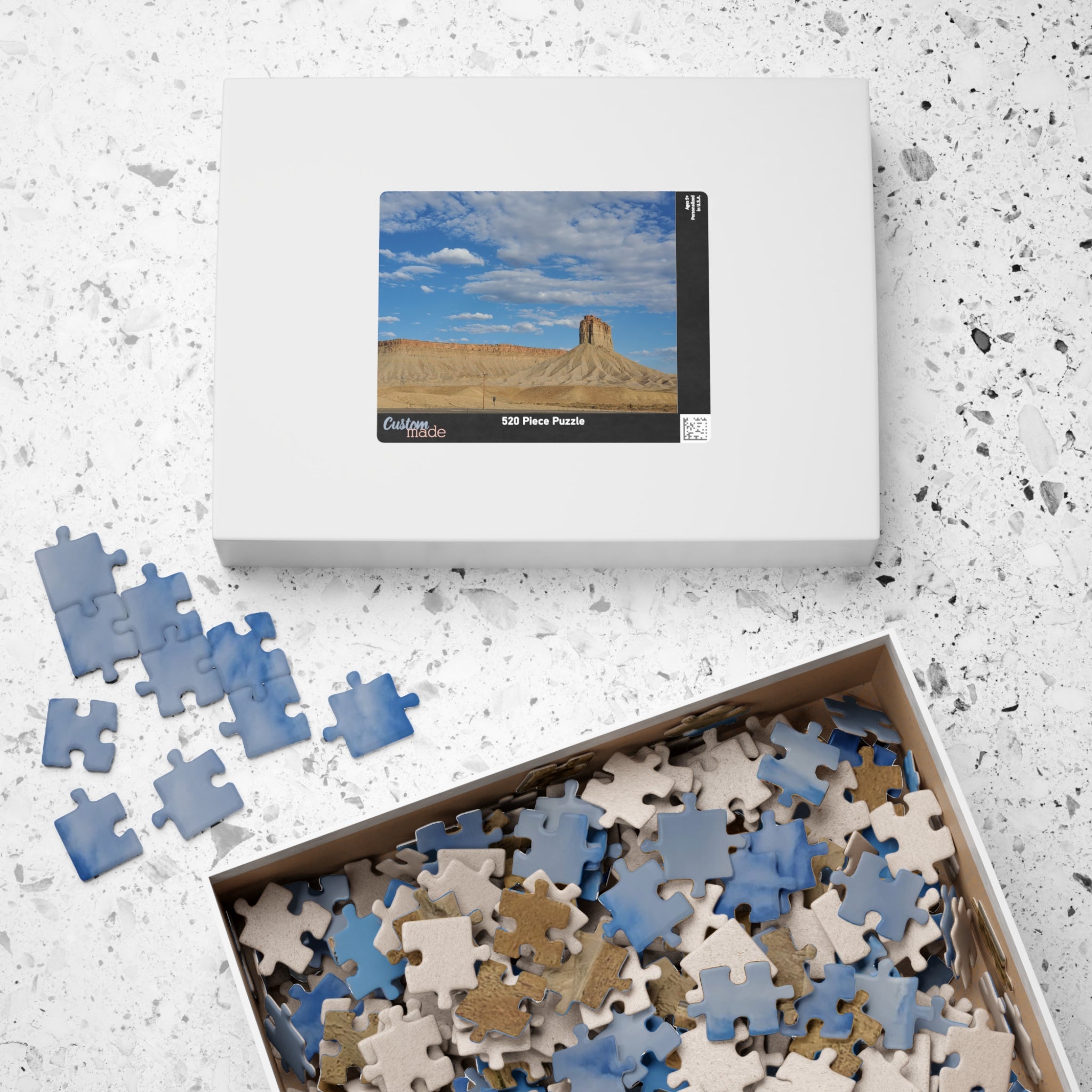 Desert Butte Landscape Puzzle 110-1014 Piece | Scenic Sky and Rock Formation Puzzle