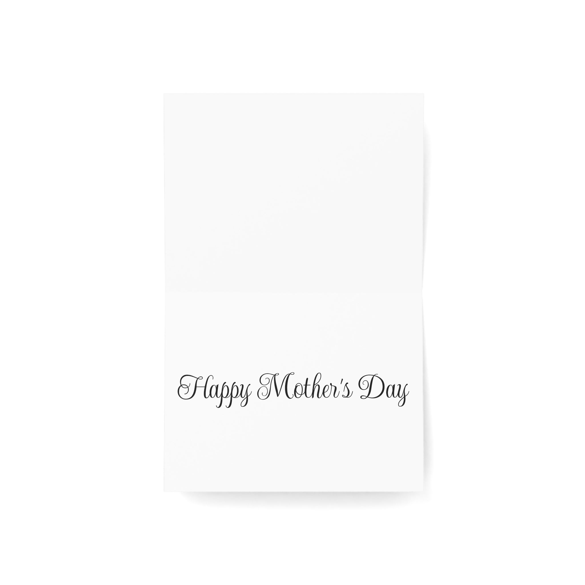 Tarjeta para el Día de la Madre con collage floral — Paquete de 1/10/30/50 (Diseño de lirios cala y corazones)