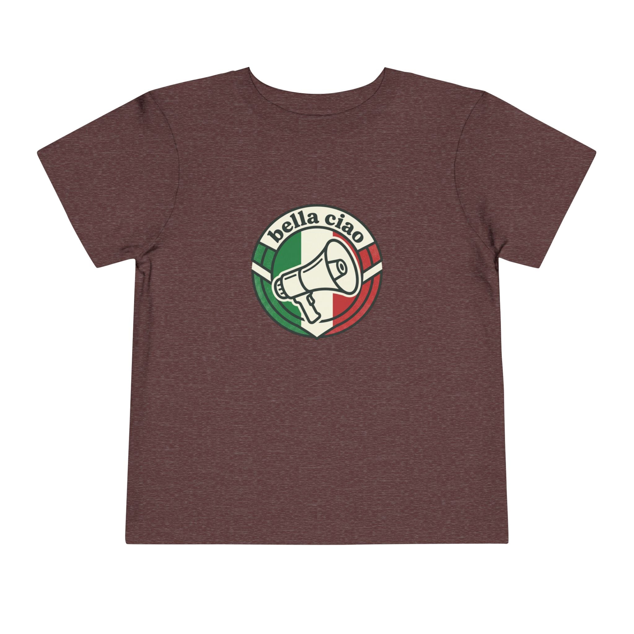 Toddler Tee • 'Bella Ciao' Italian Flag Megaphone Graphic