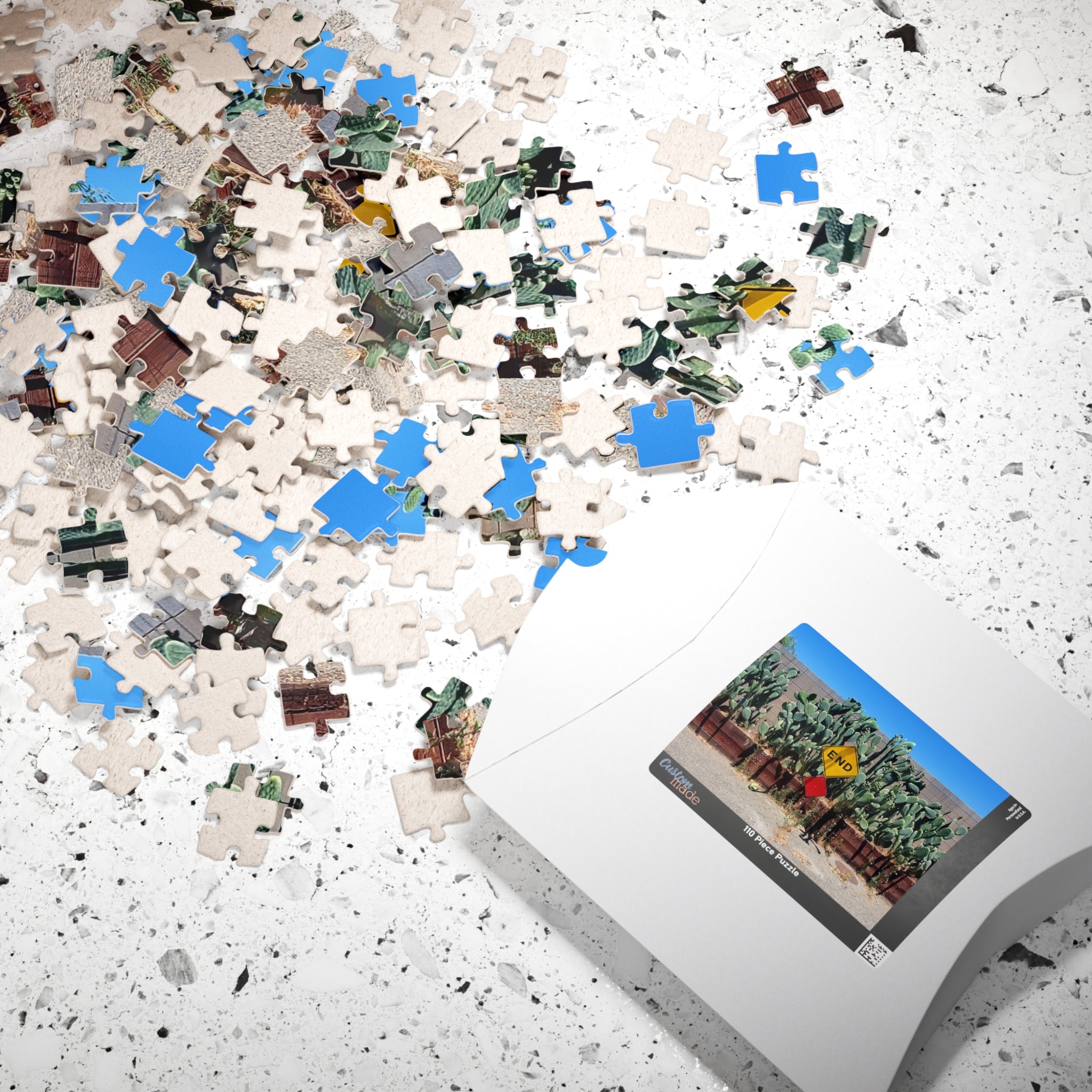 Cactus 'End' Sign Jigsaw Puzzle — 110-1014 Piece Botanical Jigsaw Puzzle
