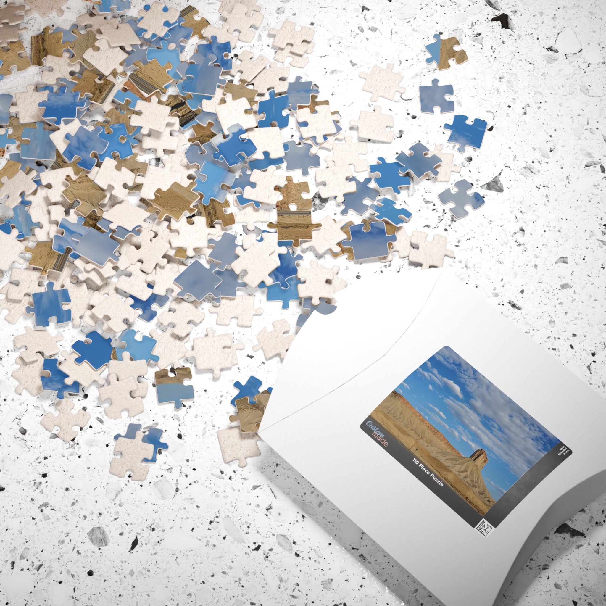 Desert Butte Landscape Puzzle 110-1014 Piece | Scenic Sky and Rock Formation Puzzle