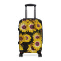 Maleta floral de margaritas amarillas | Equipaje de flores brillantes