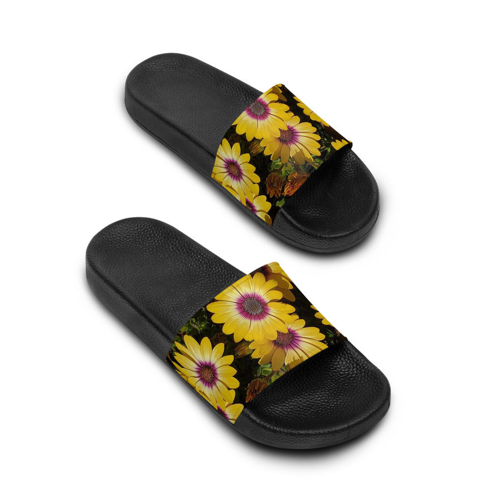 Sunflower Slide Sandals — Floral Women's Pool & Casual Slides