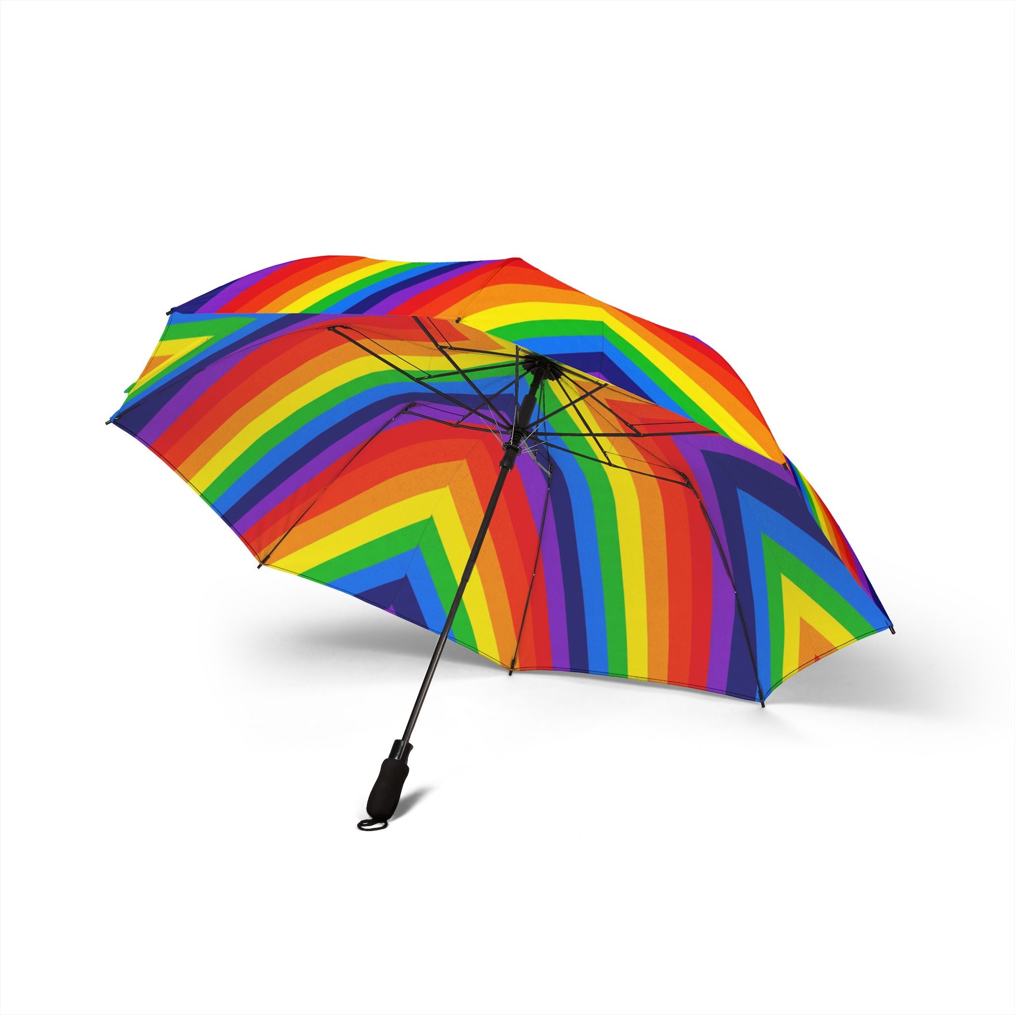 Rainbow Foldable Umbrella — Semi‑Automatic Compact Travel Umbrella