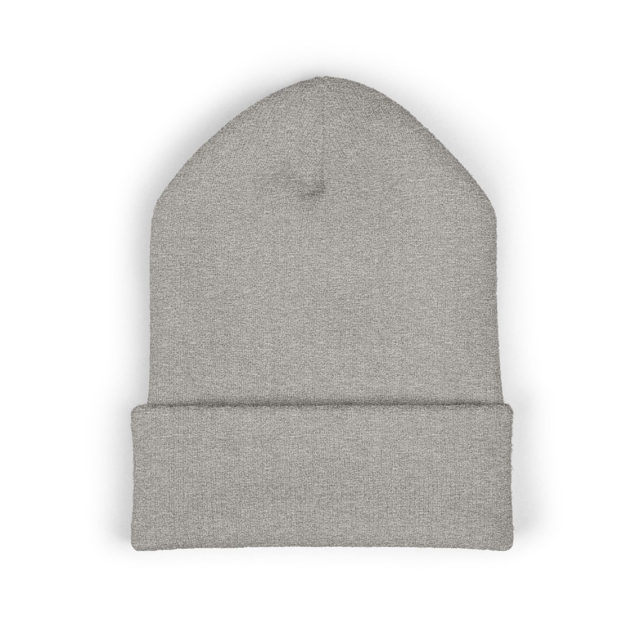 Gorro con puño y símbolo de reciclaje bordado