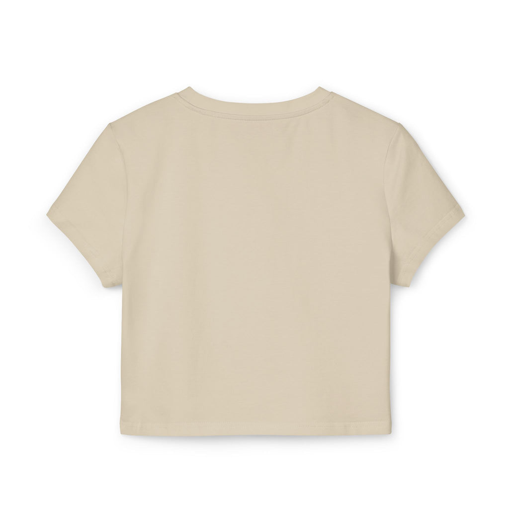 Eco Floral Recycle Tee — "Reduce, Reuse, Recycle" Women's Baby Crop Top