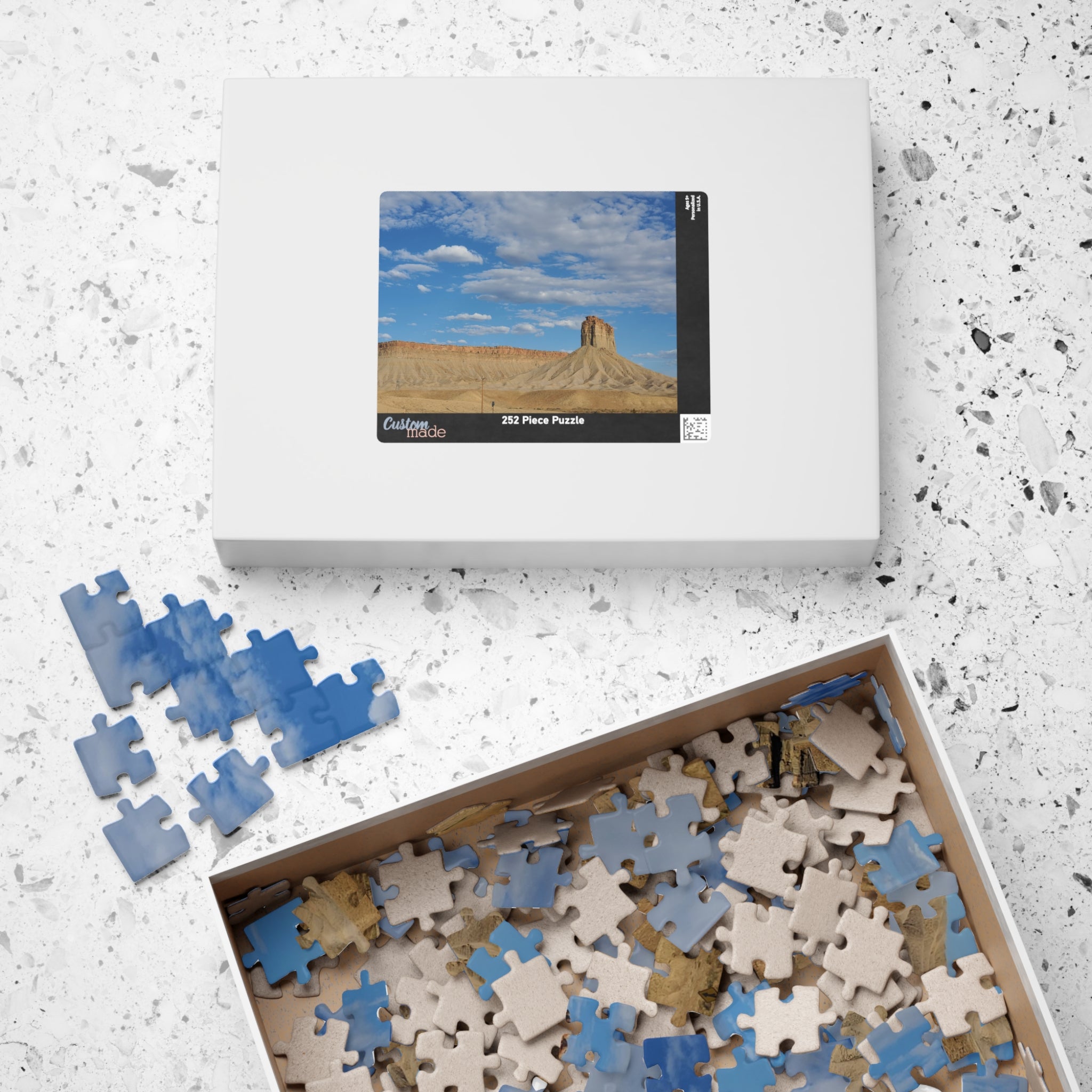 Desert Butte Landscape Puzzle 110-1014 Piece | Scenic Sky and Rock Formation Puzzle