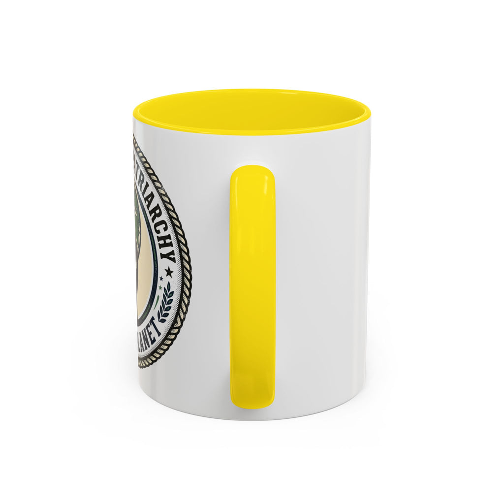 Destroy the Patriarchy Not the Planet Coffee Mug – Feminist Eco Justice Accent Mug (11/15oz)