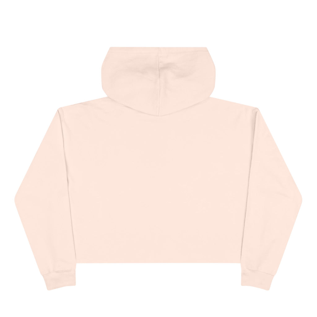 Sudadera corta con capucha y emblema de rosa "Destruye el patriarcado" | Estampado ecológico de plantas