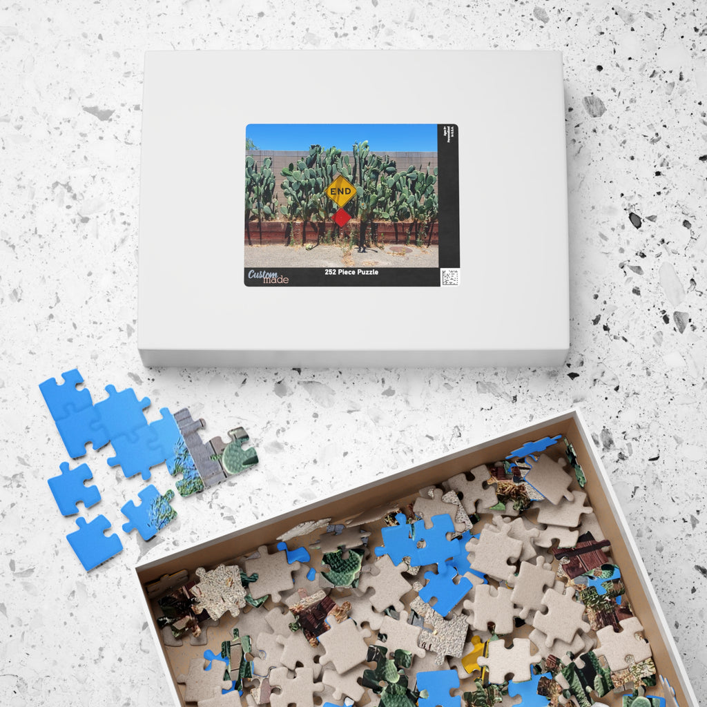 Cactus 'End' Sign Jigsaw Puzzle — 110-1014 Piece Botanical Jigsaw Puzzle