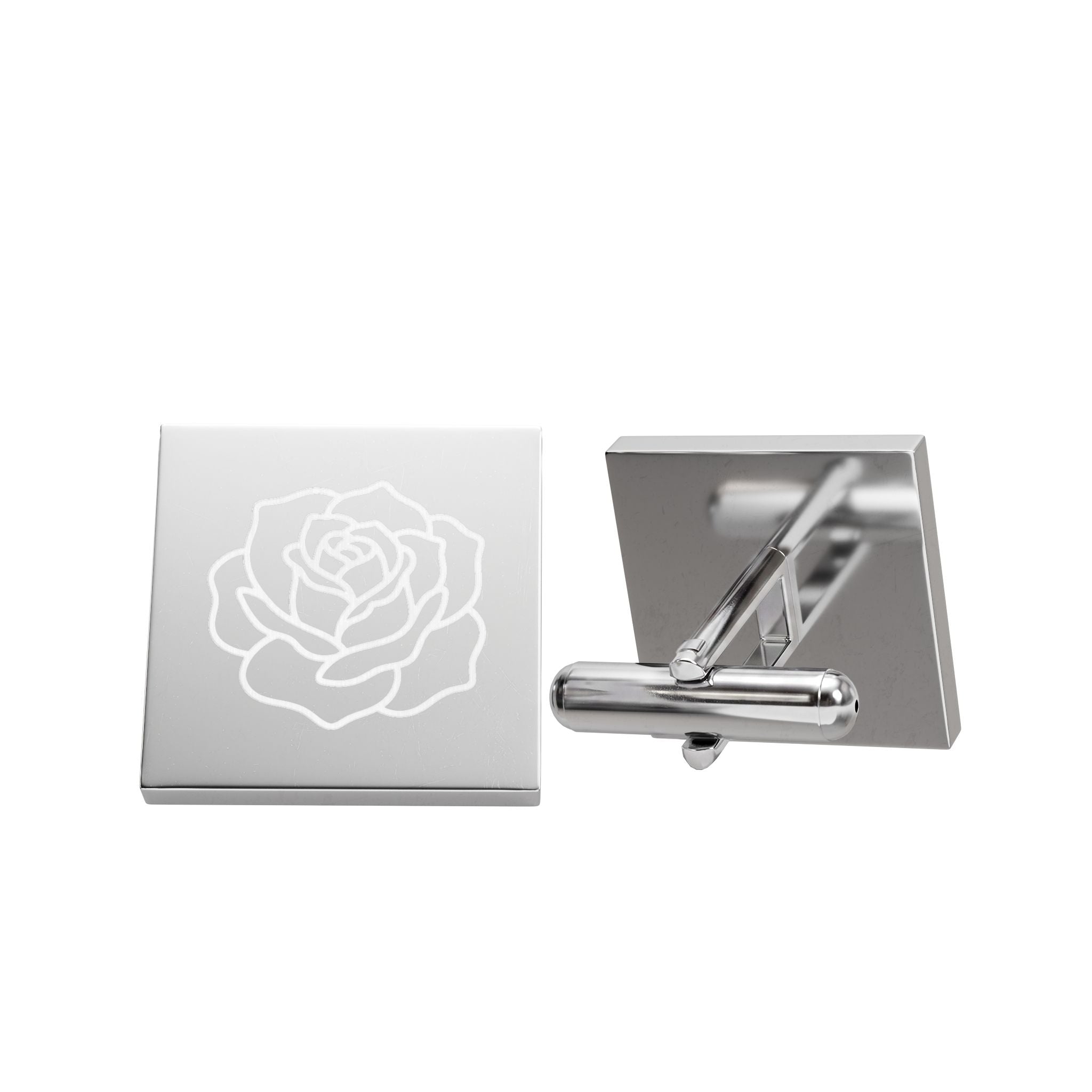 Square Rose Cufflinks