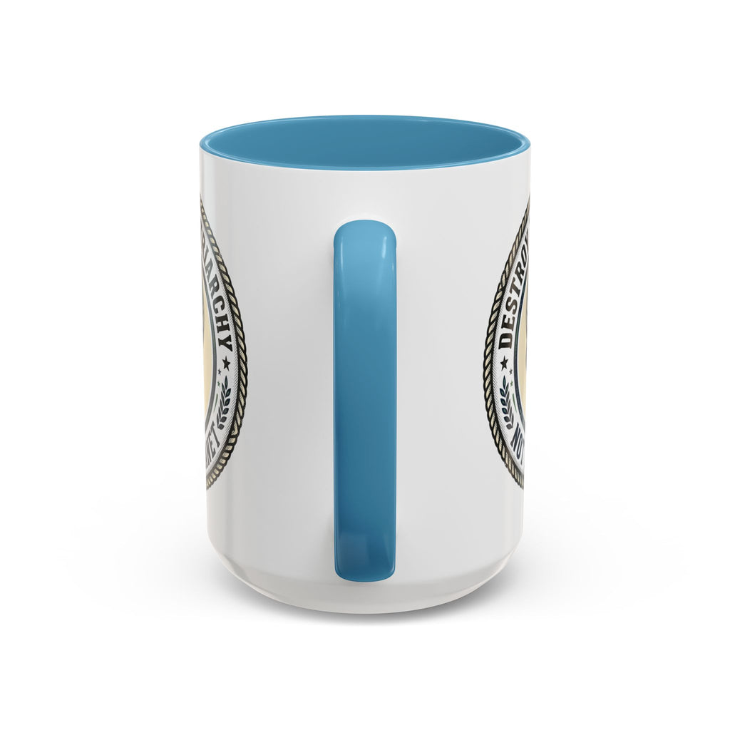 Destroy the Patriarchy Not the Planet Coffee Mug – Feminist Eco Justice Accent Mug (11/15oz)