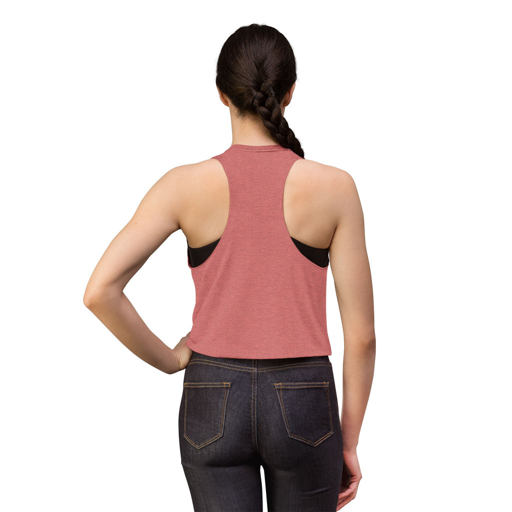 Top Corto Floral Ecológico — Camiseta Corta sin Mangas de Mujer "Reduce, Reutiliza, Recicla"